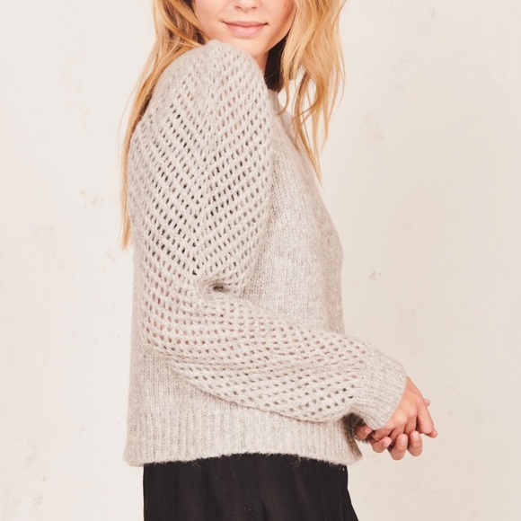 LoveShackFancy Rosie Pullover 'Oatmeal'